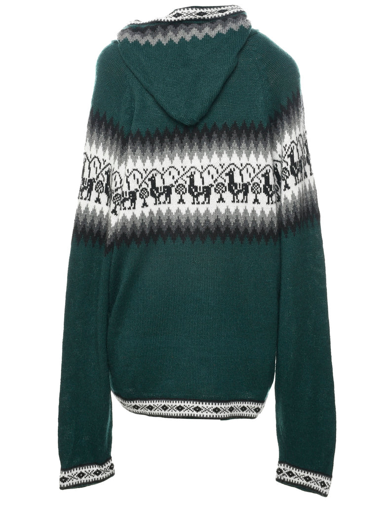 Teal Cardigan - XL