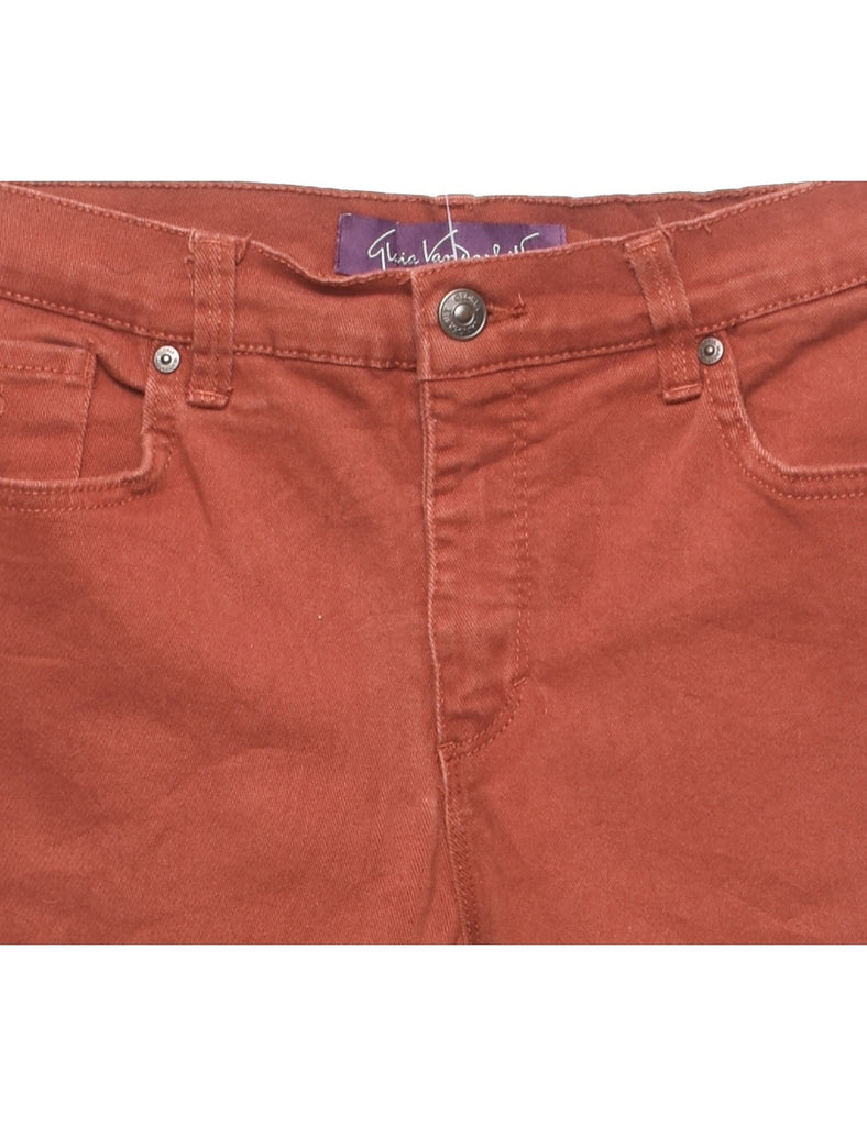 Terracotta High Waist Tapered Jeans - W26 L28