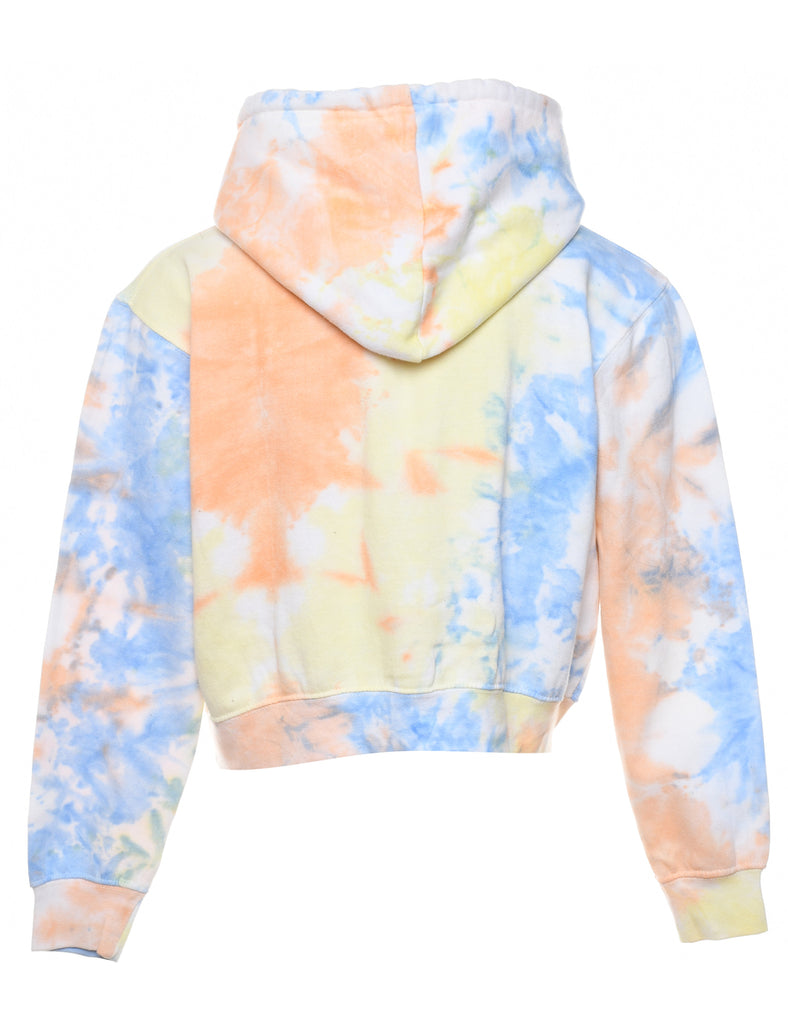 Tie-Dyed Multi-Colour Pastel Hoodie - M