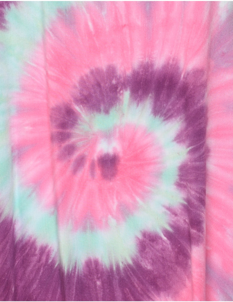 Tie Dyed Shift Dress - L