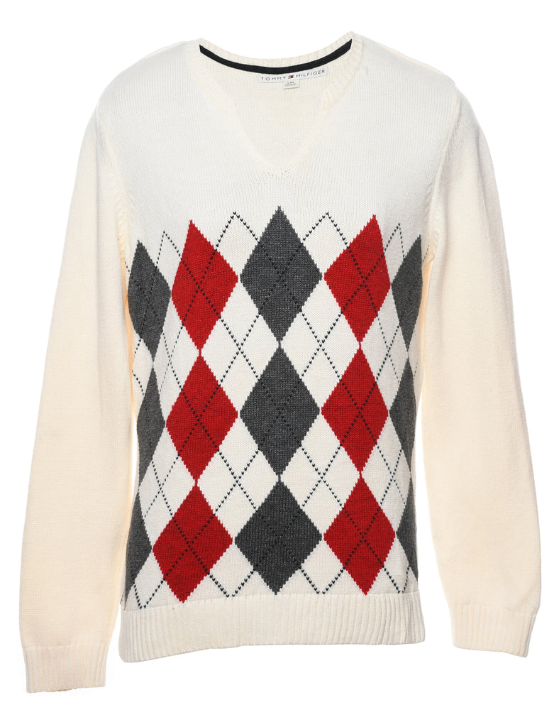 Tommy Hilfiger Argyle Jumper - M