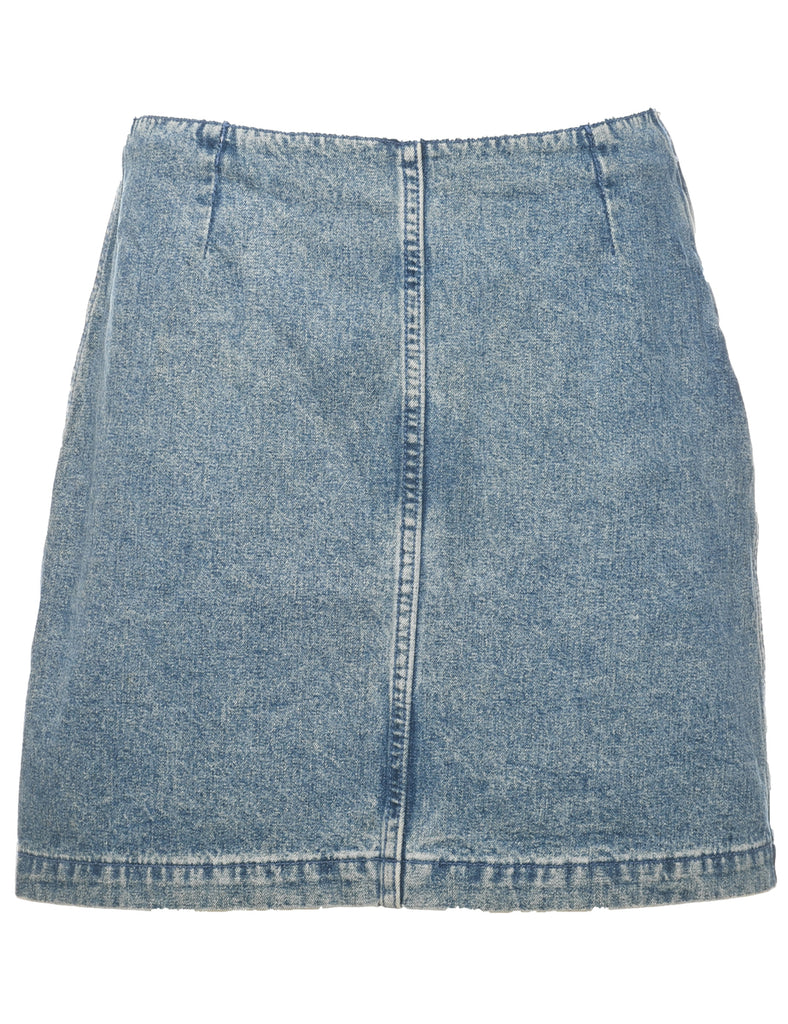 Tommy Jeans Medium Wash Denim A-line Skirt - S