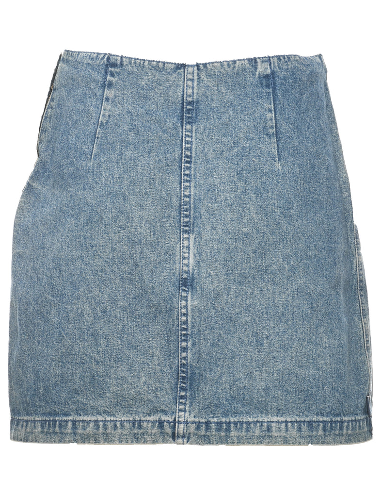 Tommy Jeans Medium Wash Denim A-line Skirt - S