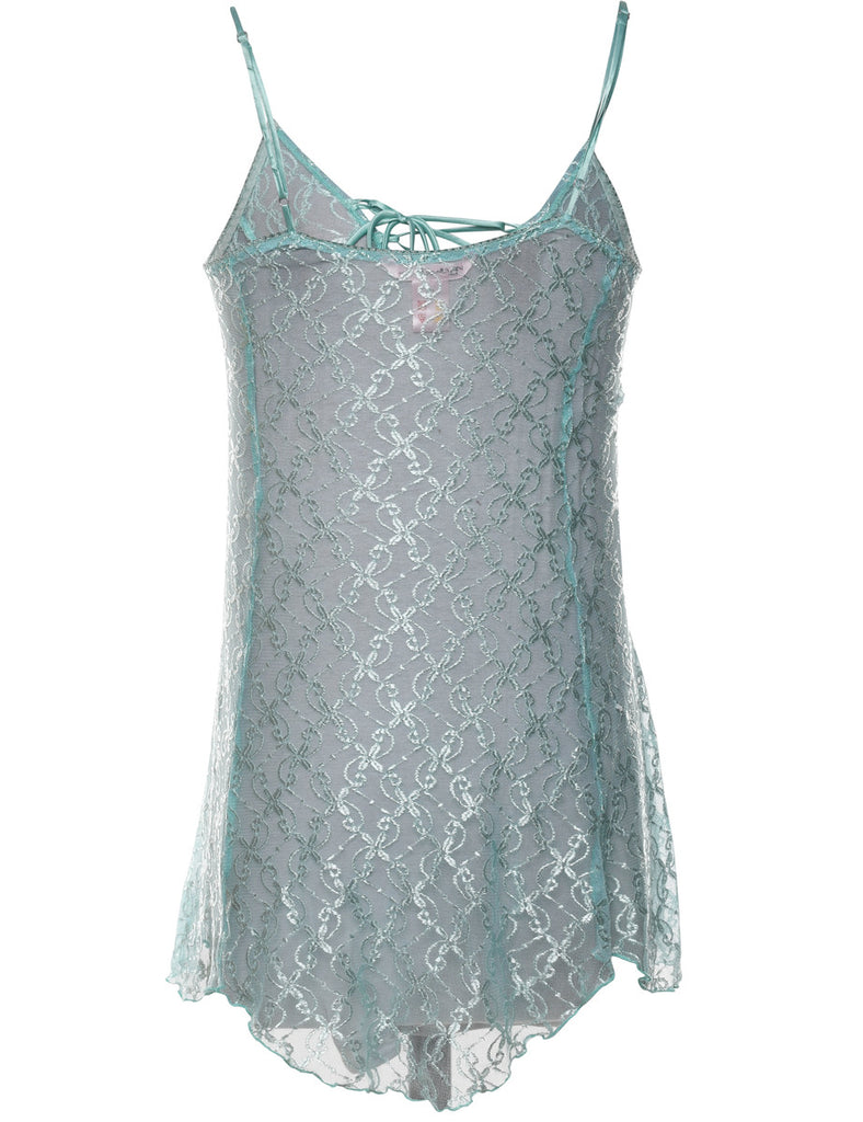 Turquoise Sparkly Slip - M