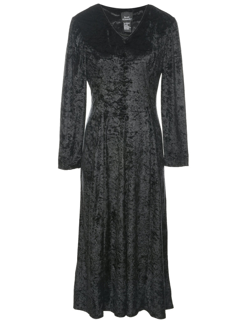 Velour Evening Dress - M