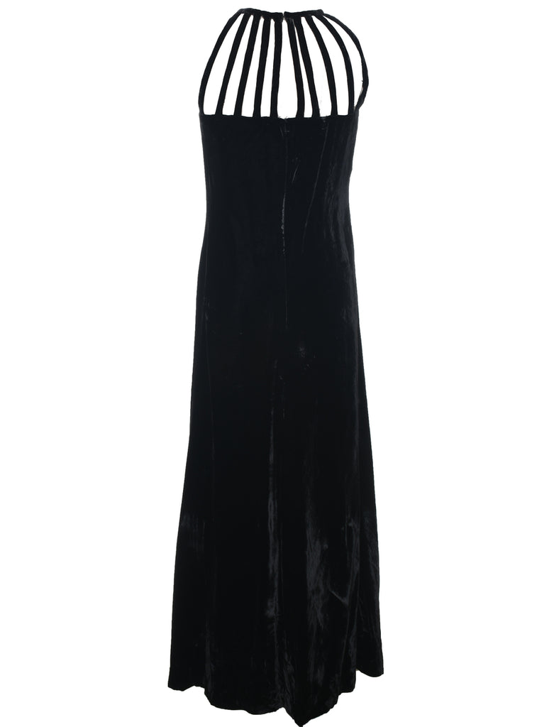 Velour Evening Dress - M