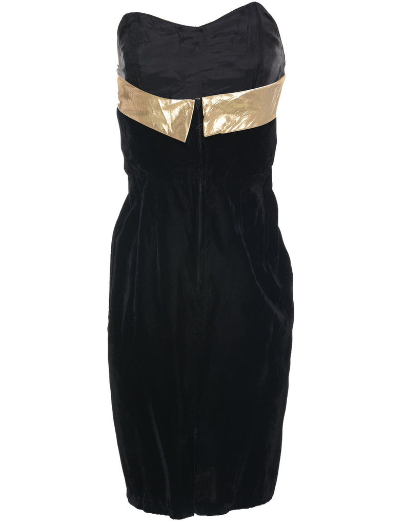 Velour Evening Dress - M