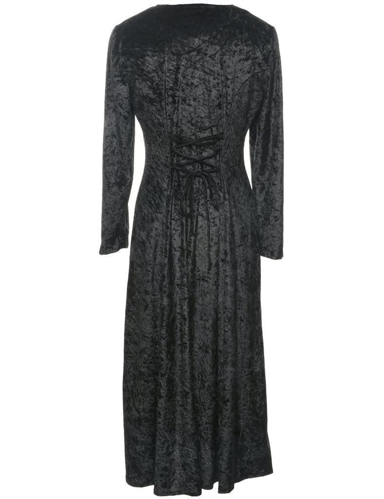 Velour Evening Dress - M