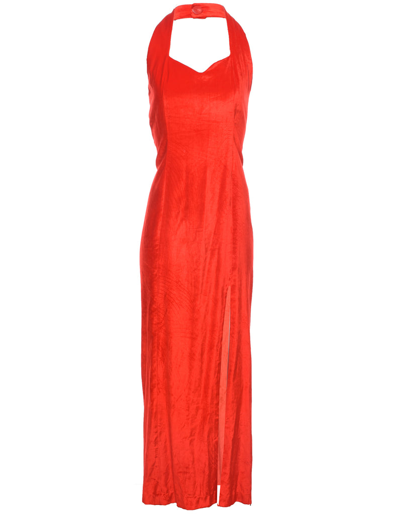 Velour Maxi Dress - S