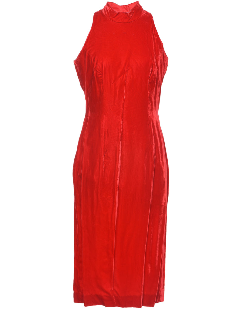 Velvet Evening Dress - L