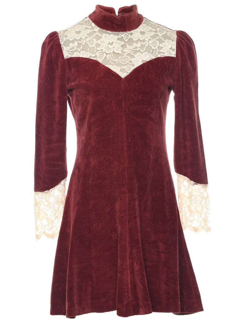 Velvet Evening Dress - M