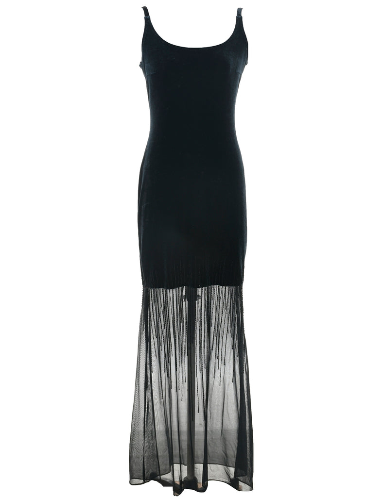 Velvet Evening Dress - S