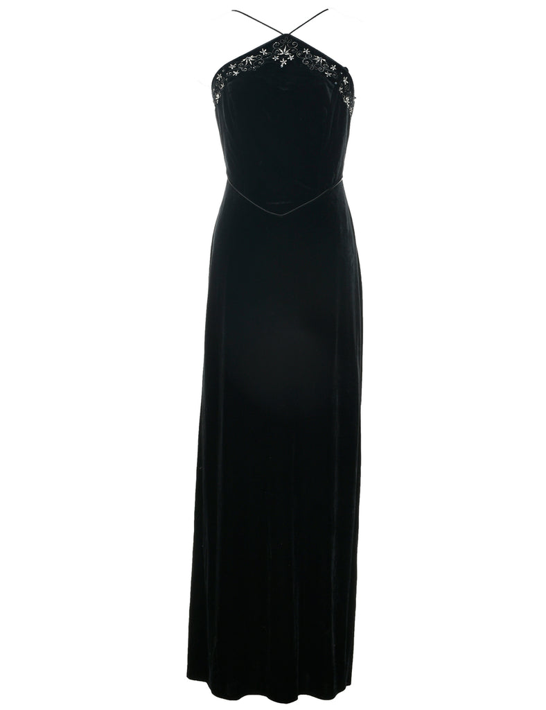 Velvet Evening Dress - S