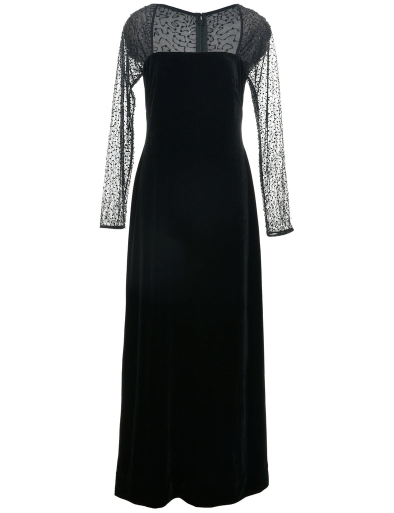 Velvet Evening Dress - S