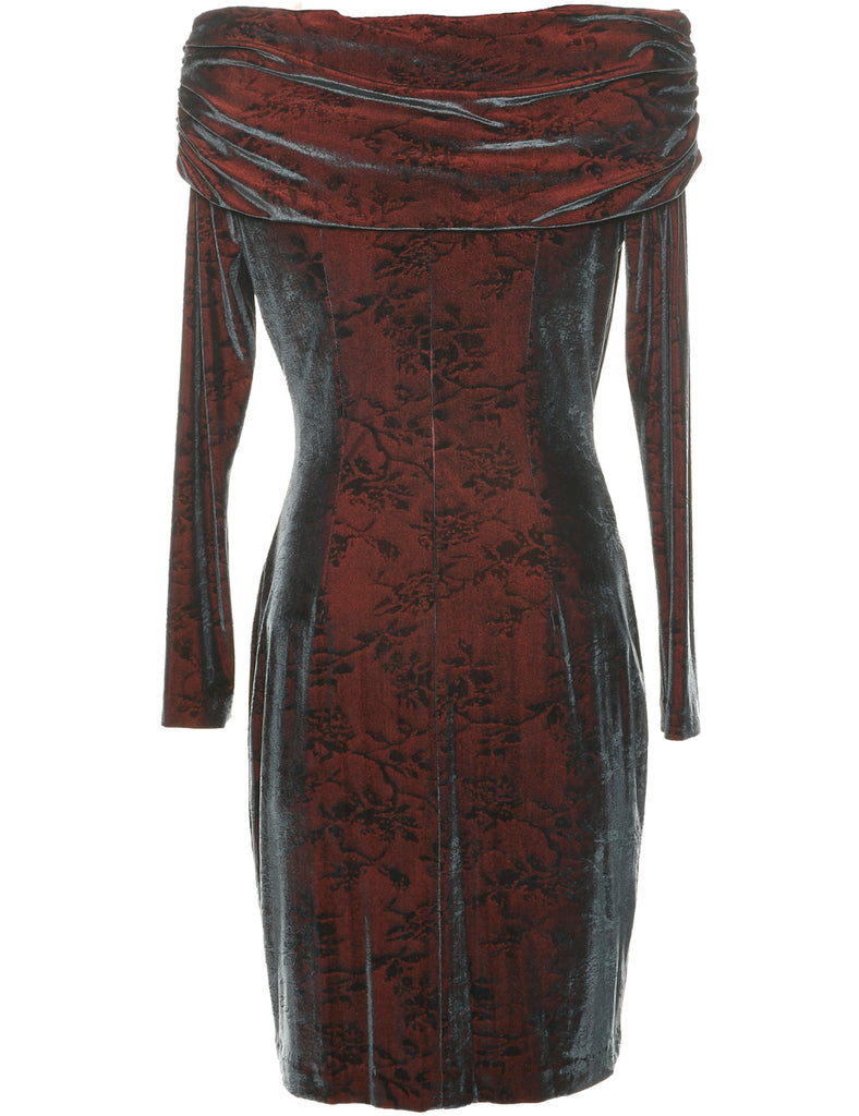 Velvet Evening Dress - M