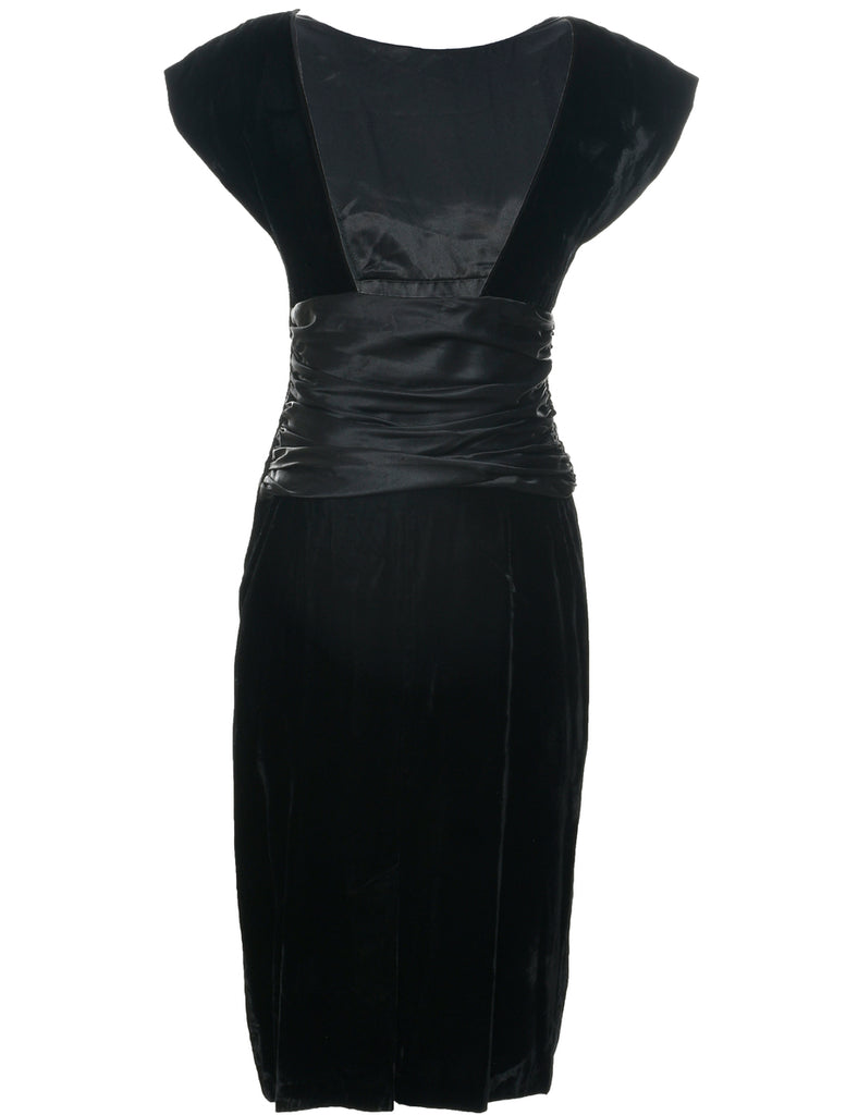 Velvet Evening Dress - S