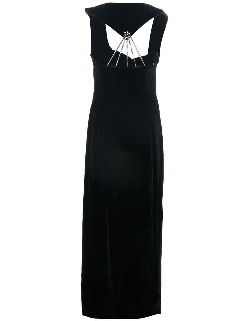 Velvet Evening Dress - S