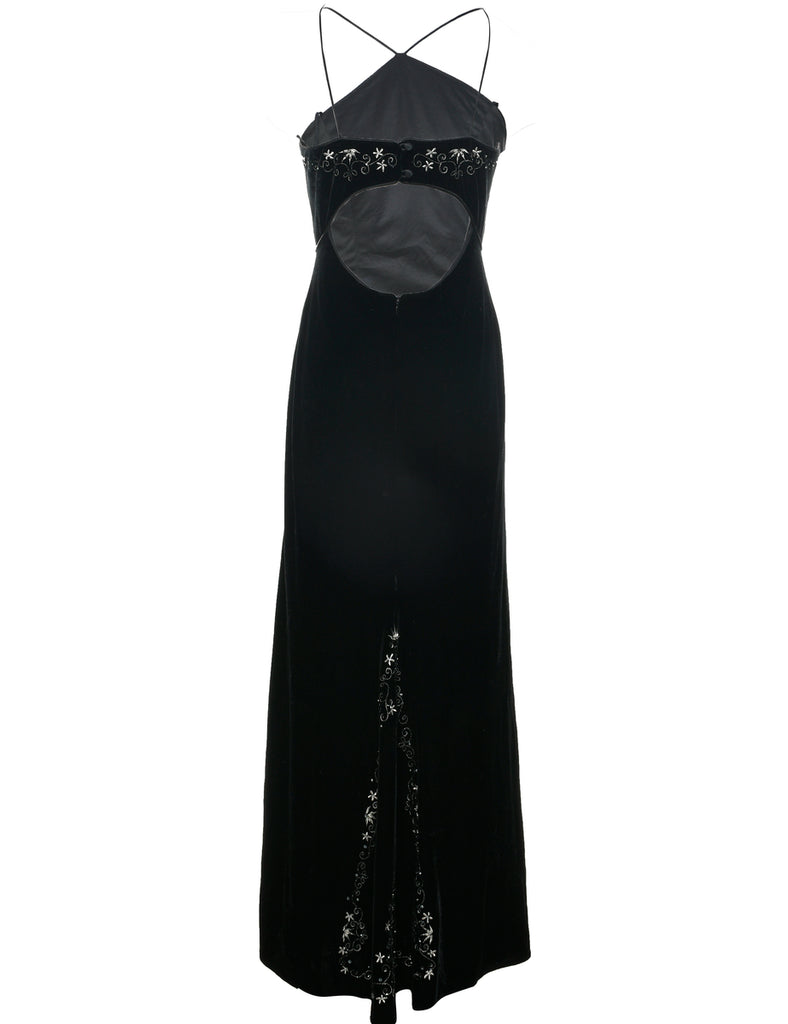 Velvet Evening Dress - S