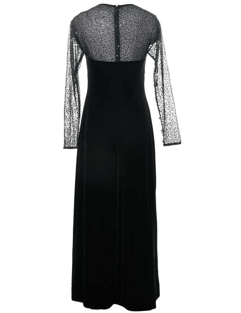 Velvet Evening Dress - S