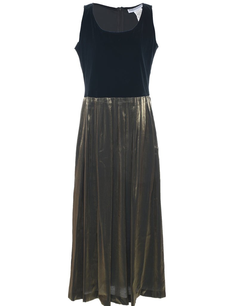 Velvet Fabric Evening Dress - L