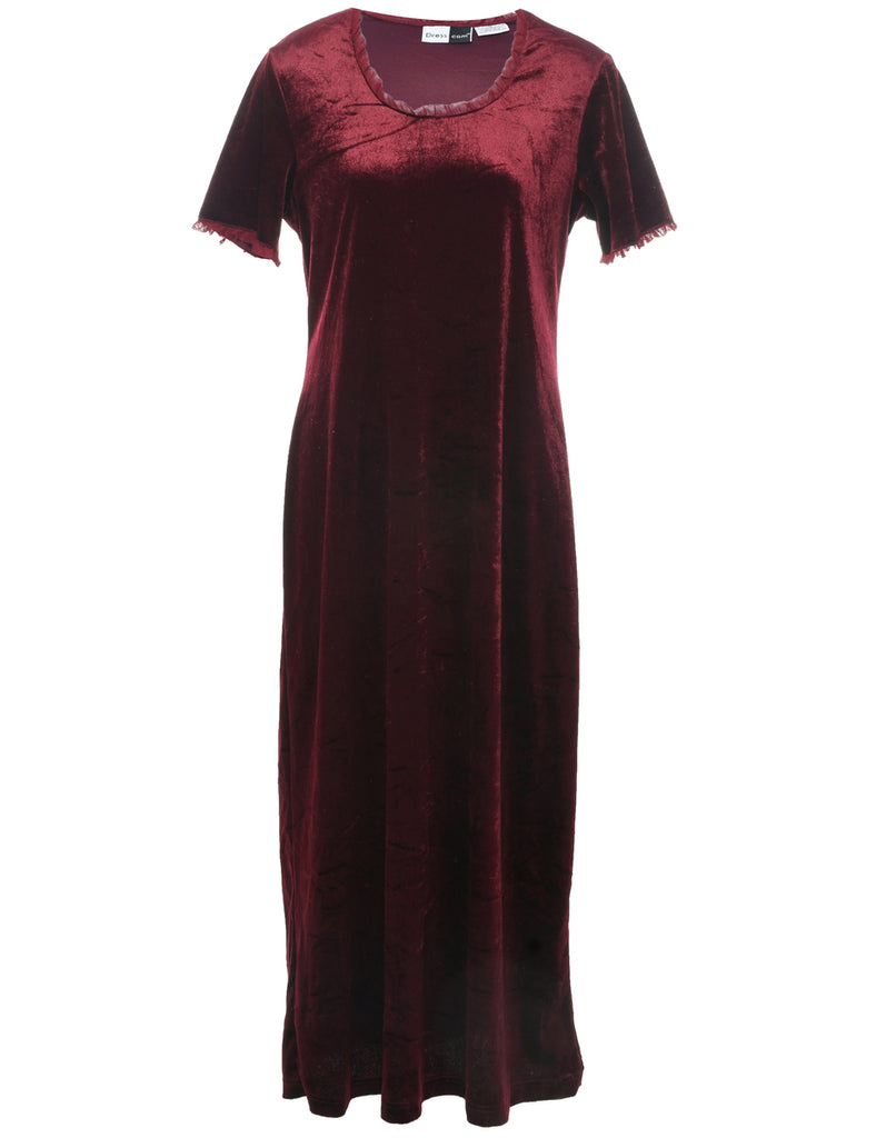 Velvet Maxi Dress - M