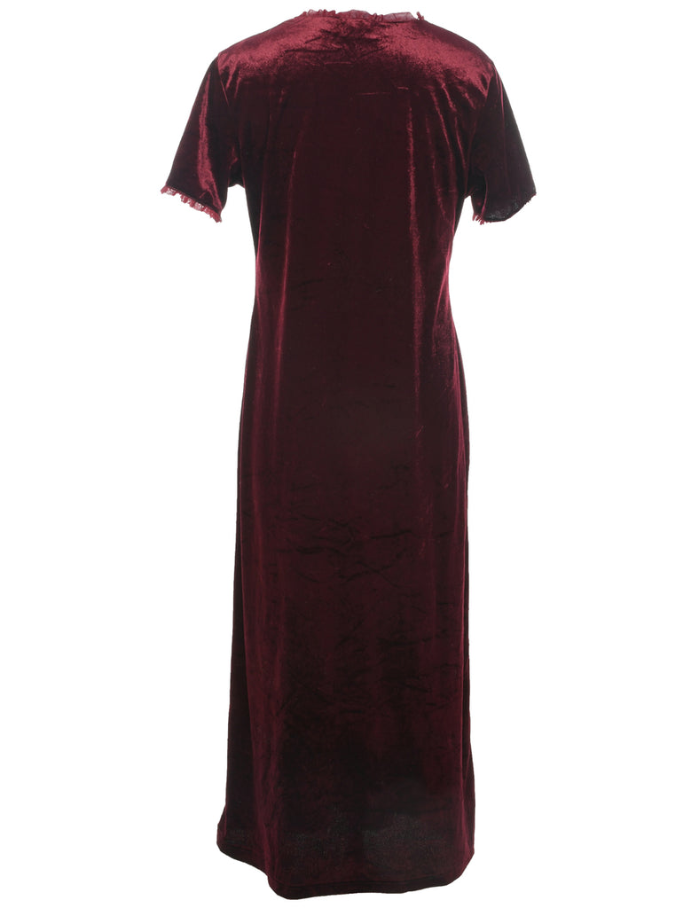 Velvet Maxi Dress - M