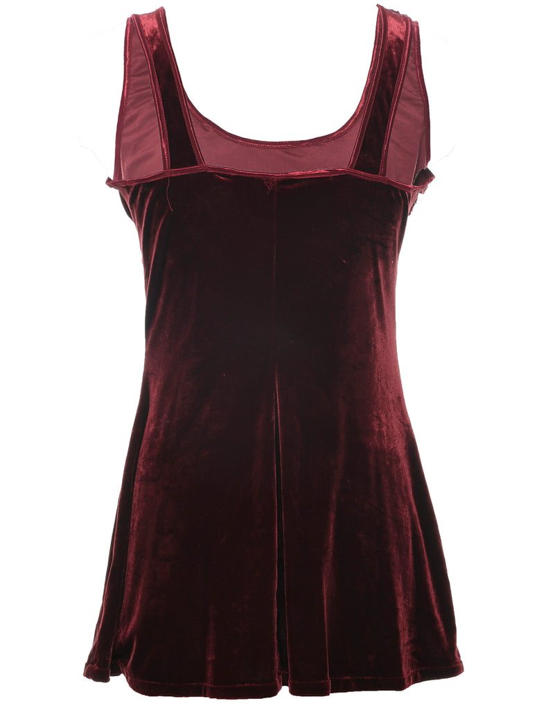 Velvet MIni Evening Dress - M