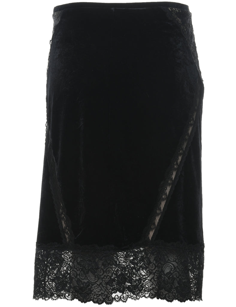 Velvet Pencil Skirt - M