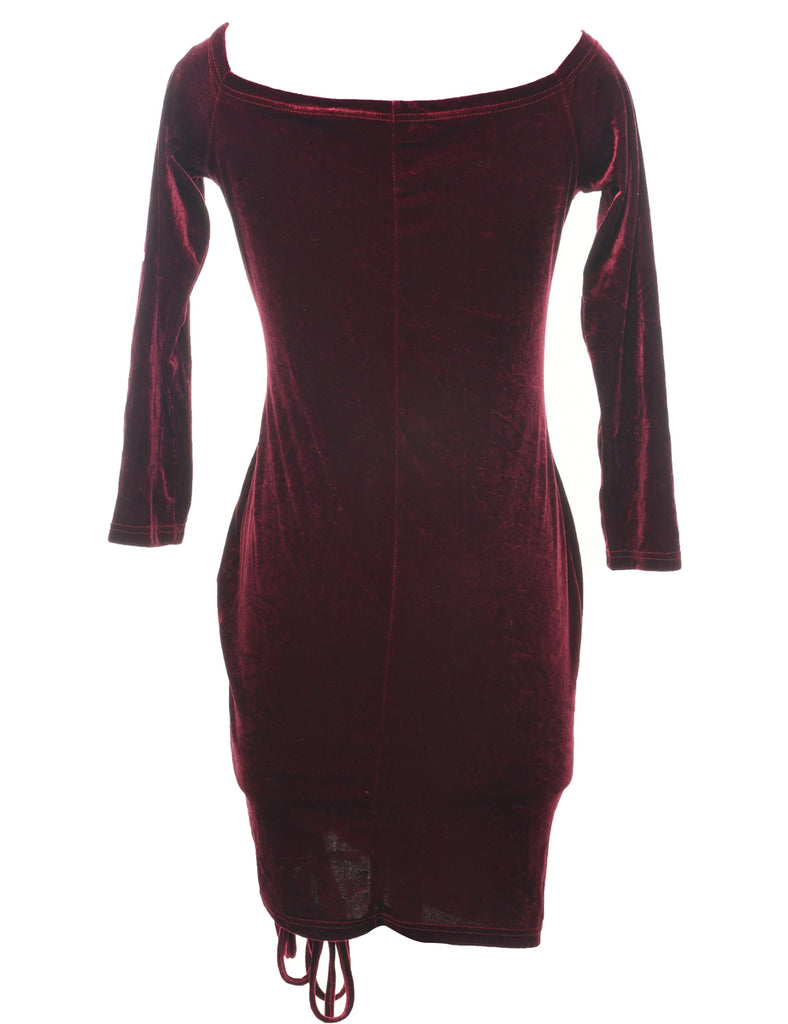 Velvet Plum Evening Dress - S