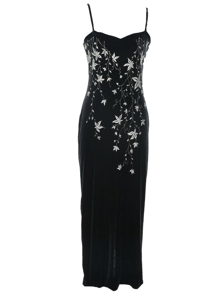 Velvet Sparkly Finish Evening Dress - XS