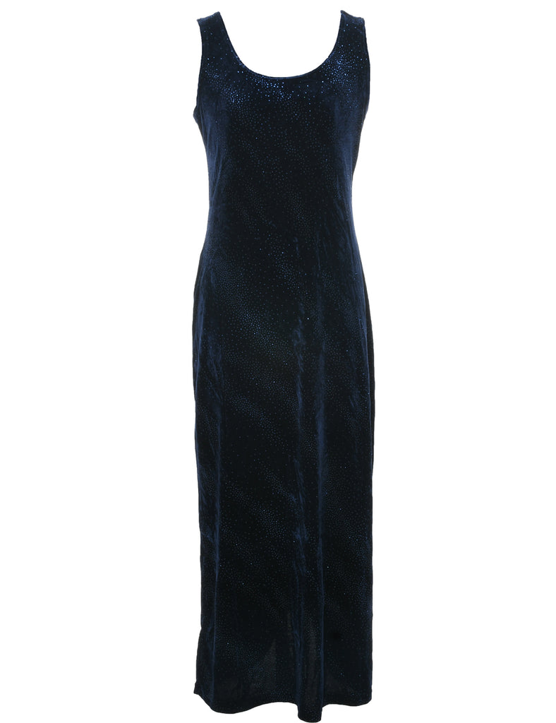 Velvet Sparkly Finish Evening Dress - S