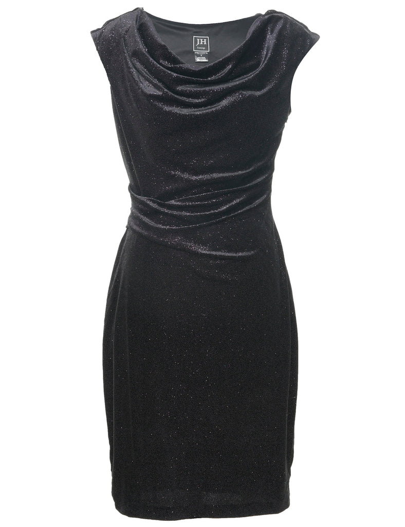 Velvet Sparkly Finish Evening Dress - S