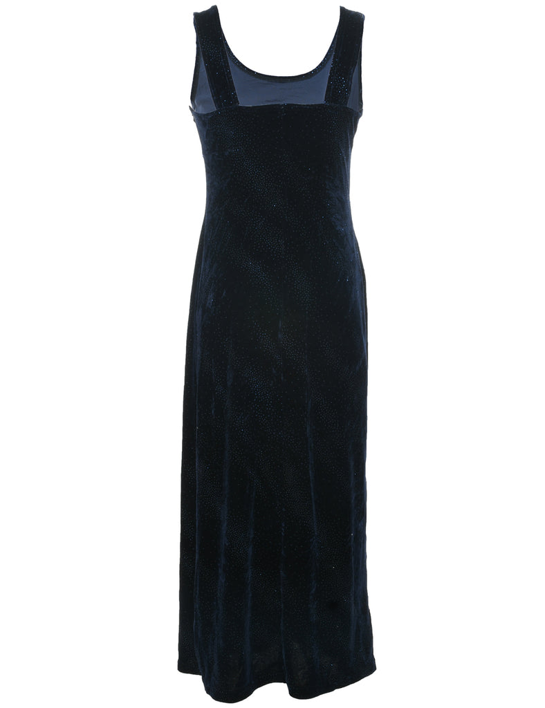 Velvet Sparkly Finish Evening Dress - S