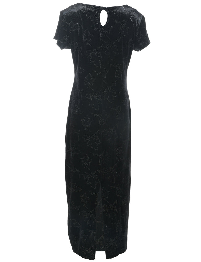 Velvet Sparkly Finish Evening Dress - M