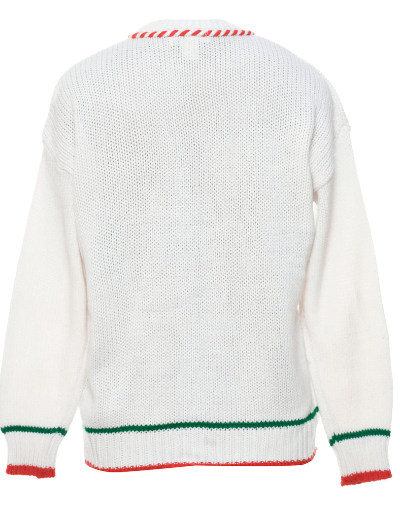 White Christmas Cardigan - M