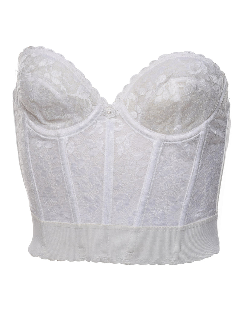 White Lace Bustier - S