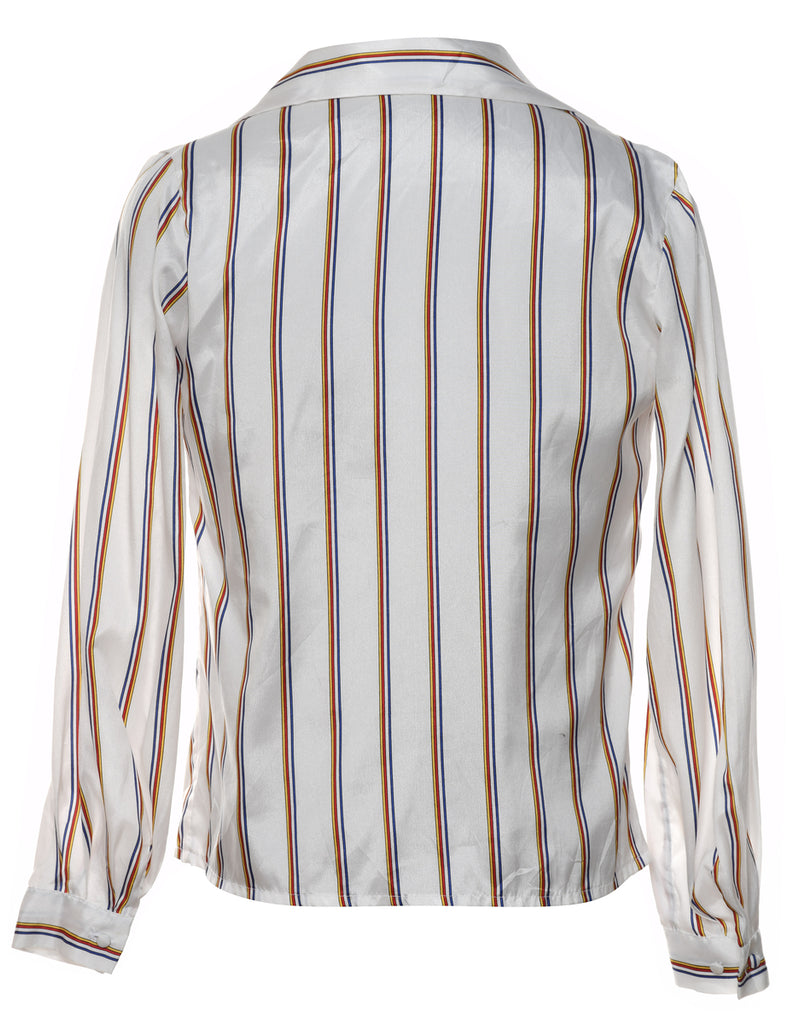 White Striped Shirt - M