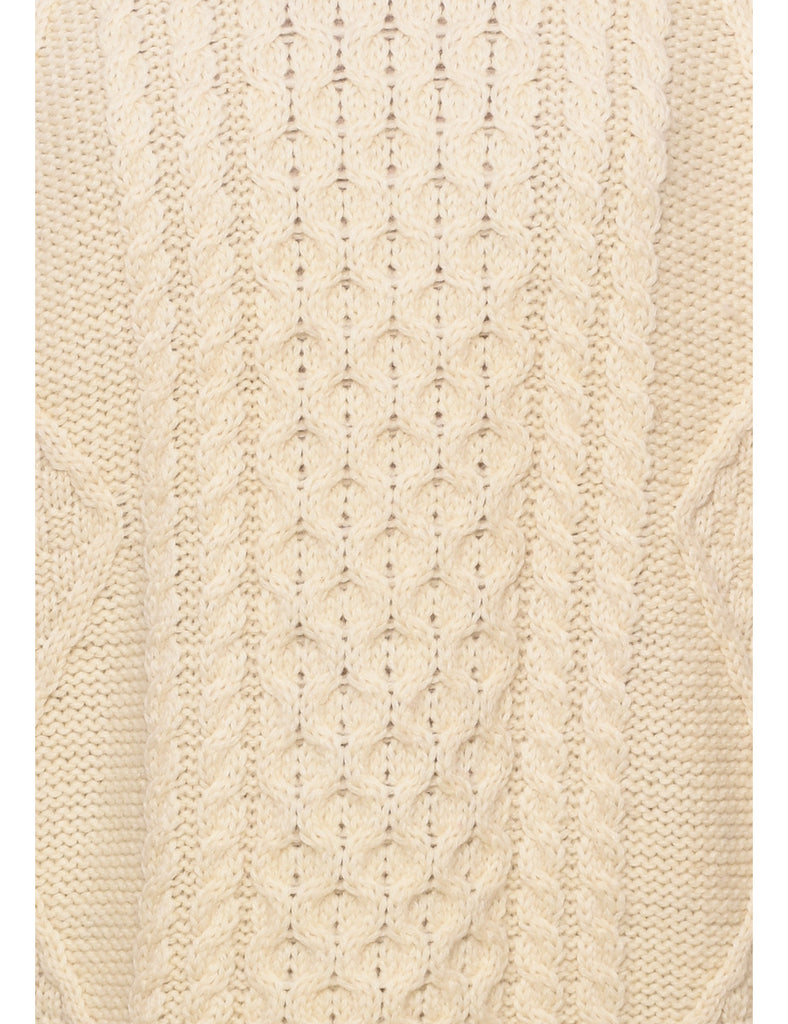 Wool Cable Knit Jumper - S