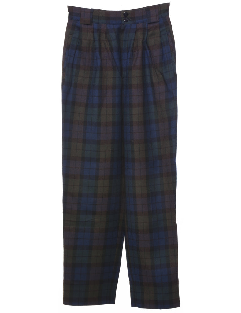 Wool Checked Trousers - W25 L27