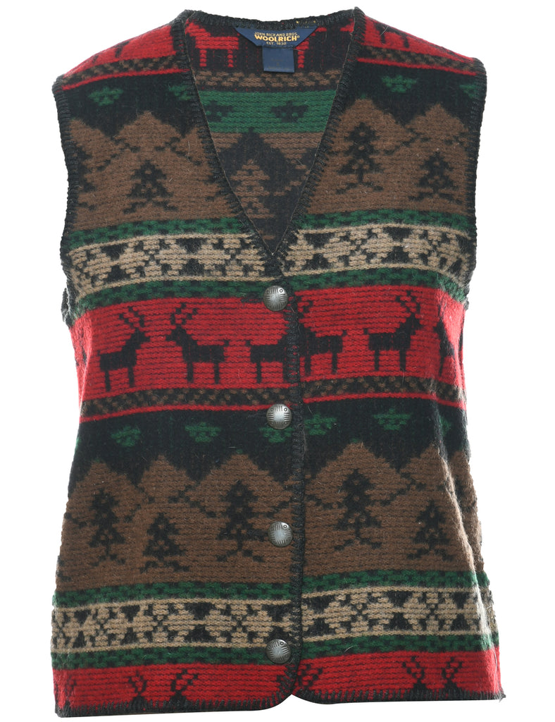 Wool Christmas Vest - S