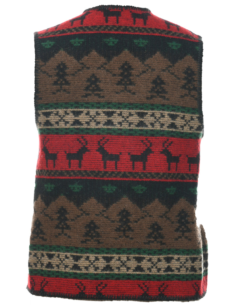 Wool Christmas Vest - S