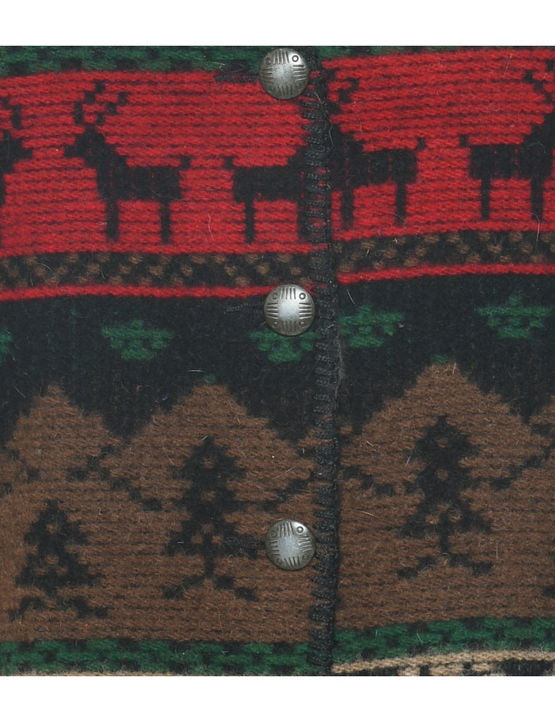 Wool Christmas Vest - S