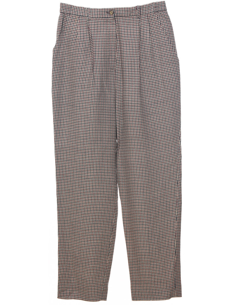 Wool Houndstooth Trousers - W30 L29