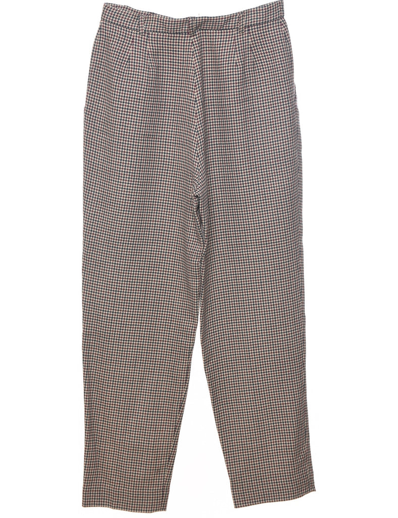 Wool Houndstooth Trousers - W30 L29