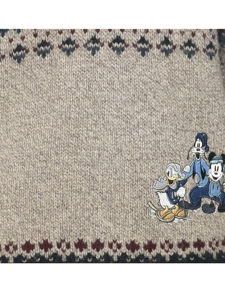 Wool Mickey Nordic Jumper - S