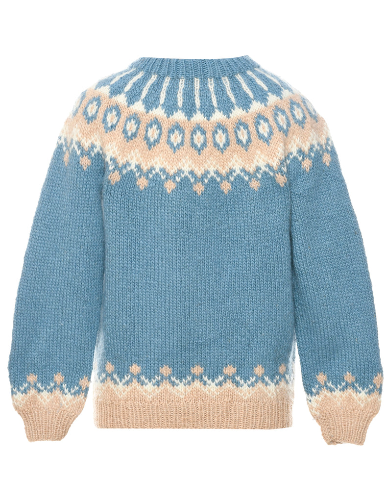 Wool Nordic Jumper - M