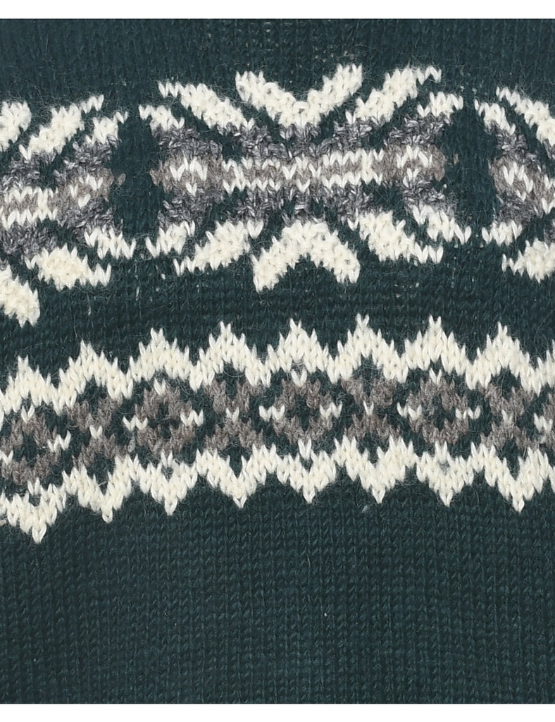 Wool Nordic Jumper - L