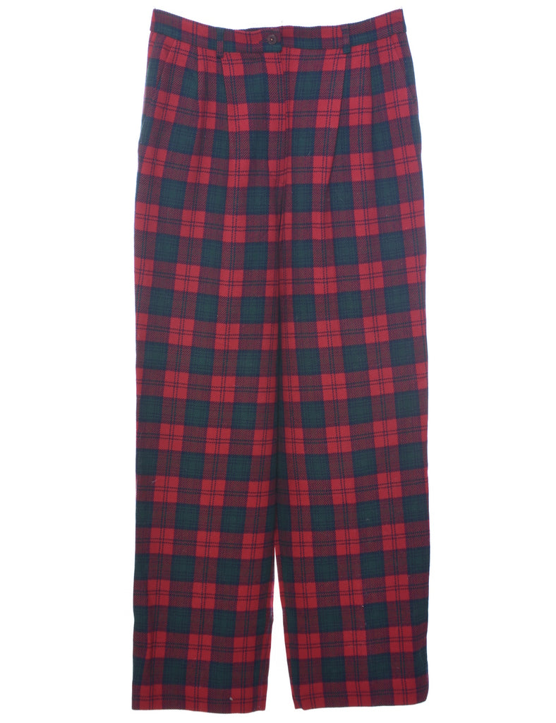 Wool Pendleton Checked Pattern Trousers - W31 L30