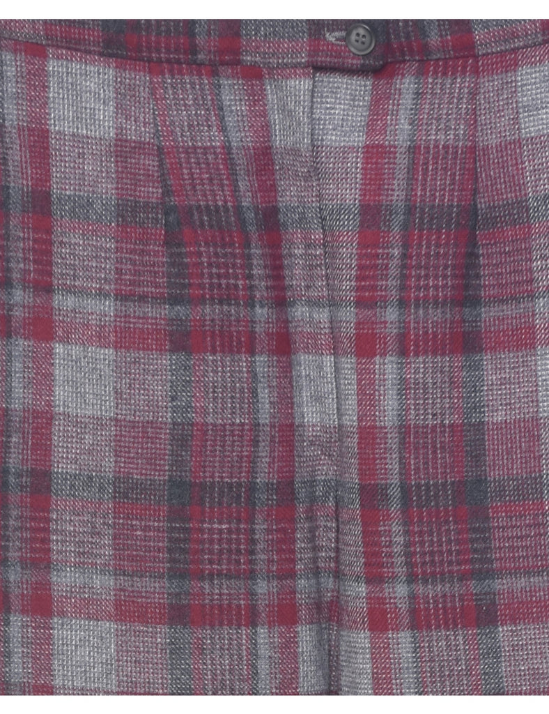 Wool Pendleton Checked Pattern Trousers - W28 L30