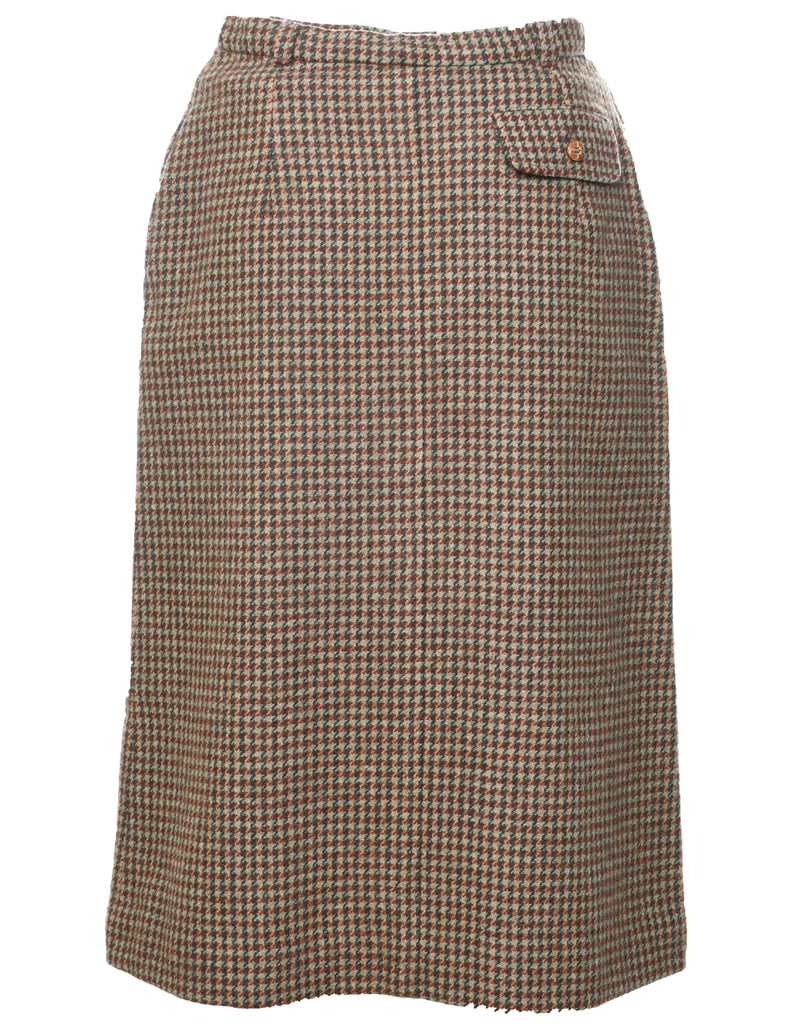 Wool Pendleton Pencil Skirt - S